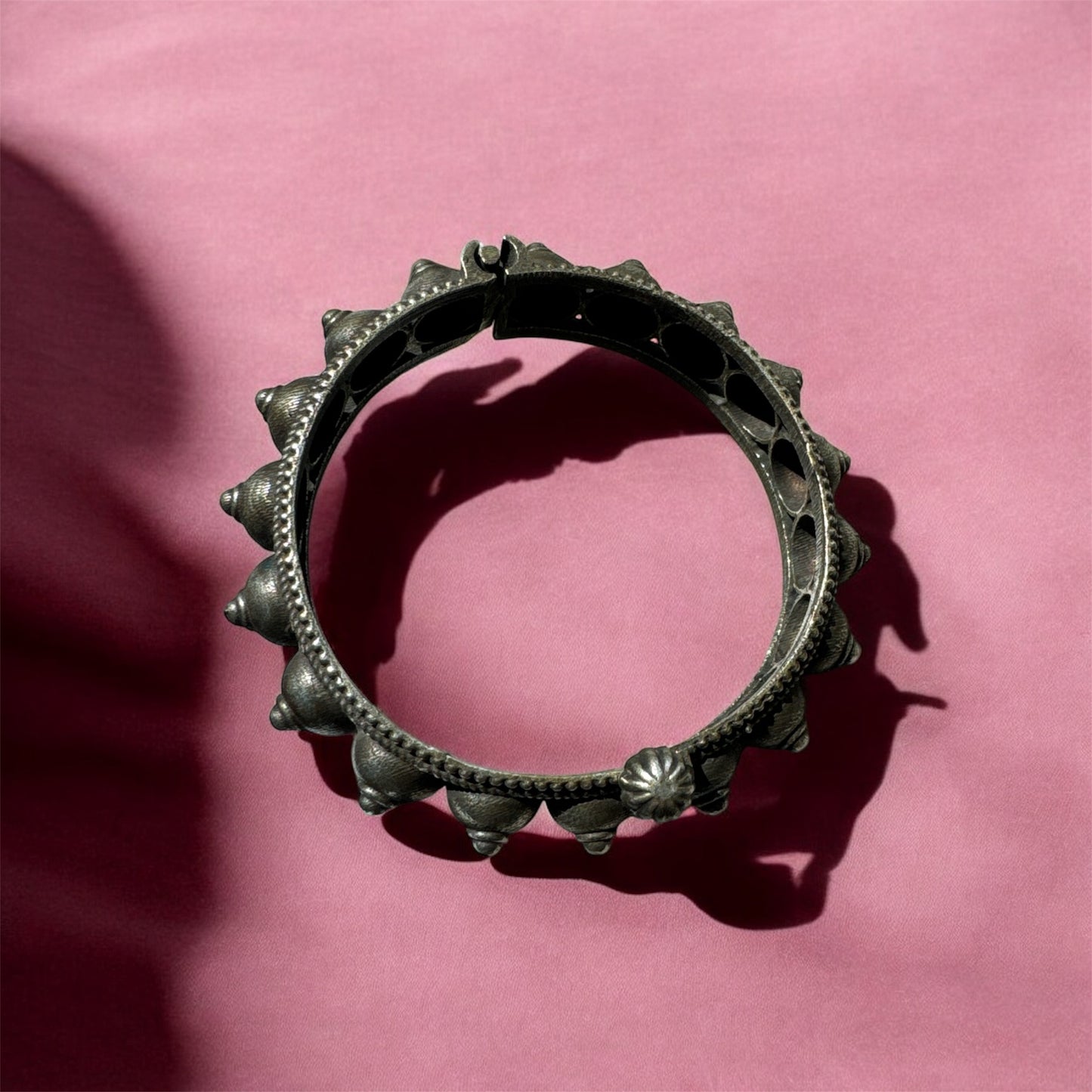 Oxidised Adjustable Kada for Women – Ethnic Bracelet (Single Pair)