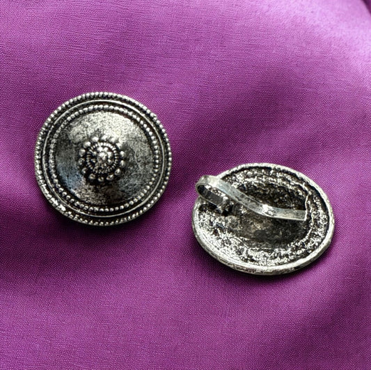 Earcuff Single | Ethnic Silver-Look Garba Jewellery