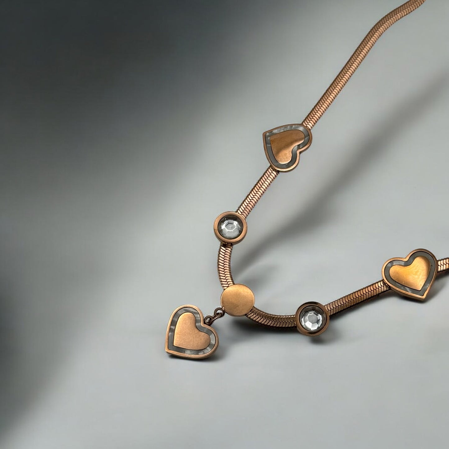 Gold Heart Pendant Necklace