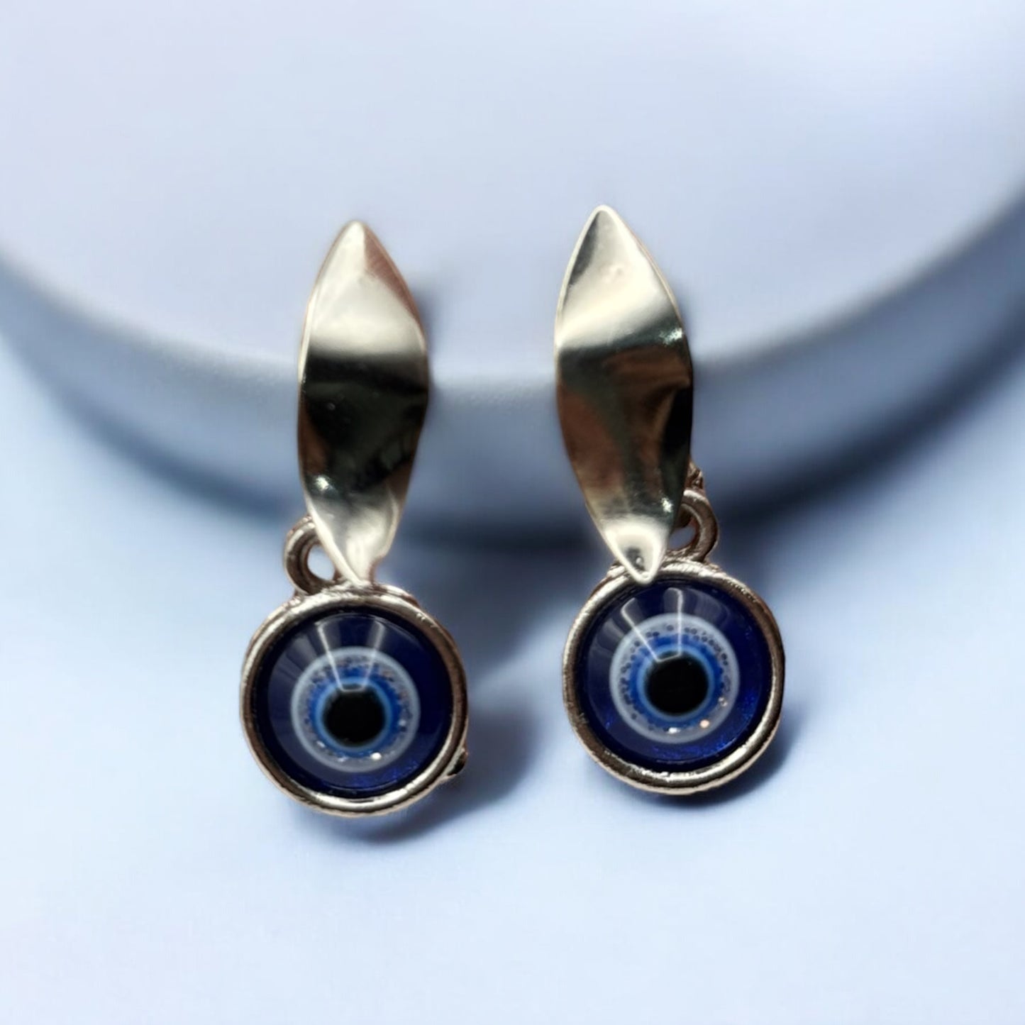 Sterling Silver Evil Eye Earrings – Protection & Style