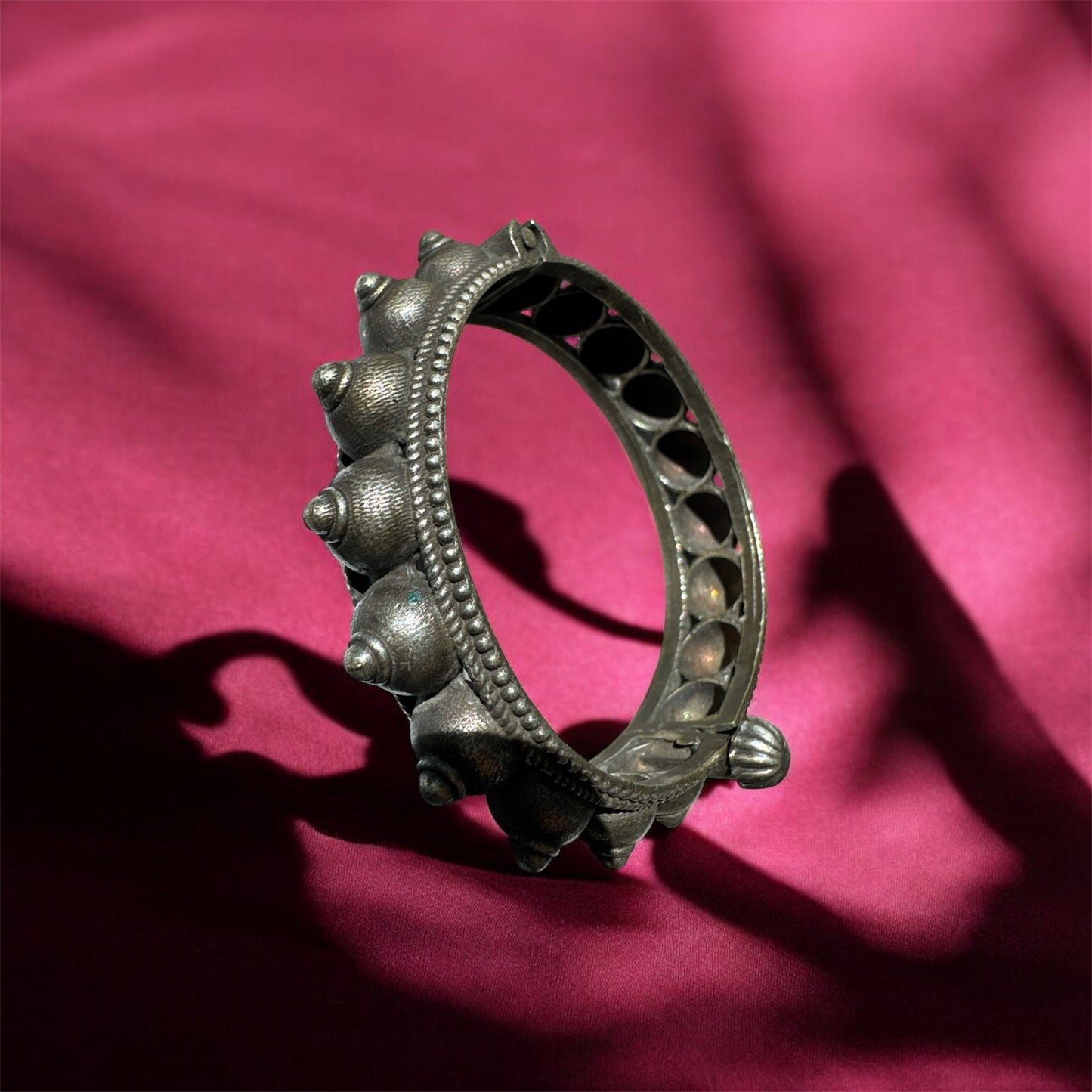 Oxidised Adjustable Kada for Women – Ethnic Bracelet (Single Pair)