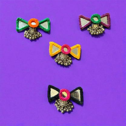 Handcrafted Boho Jumkha Mirror Hair Pin
