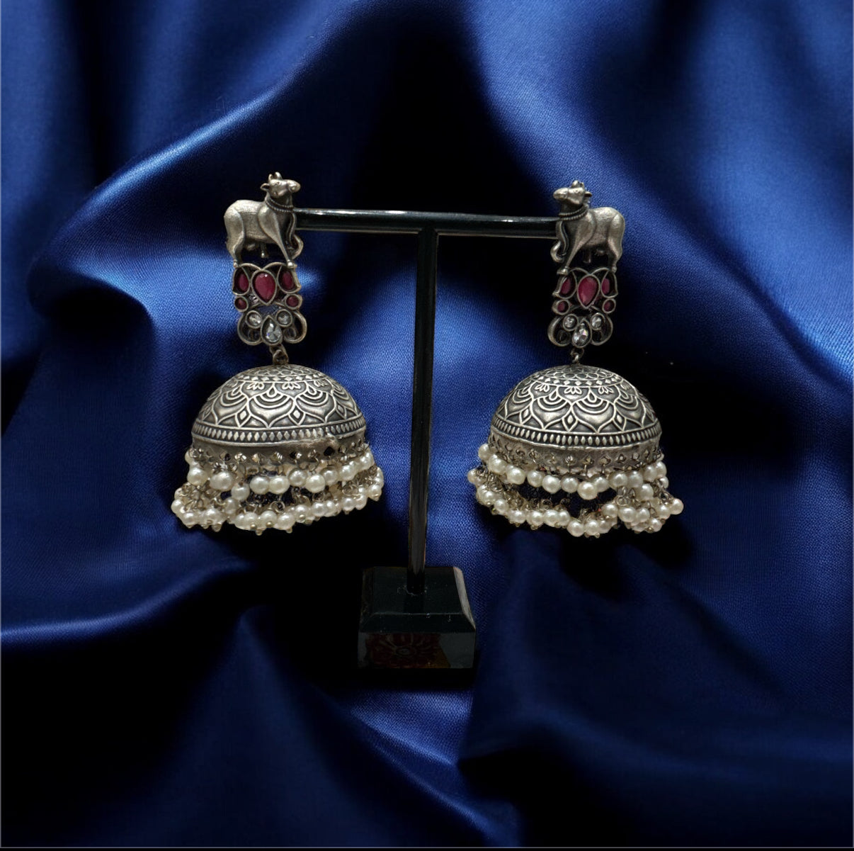 Pichwai Royale Jhumkas – highlights the artistic inspiration and grandeur | Navratri 2025 | Boho Earrings