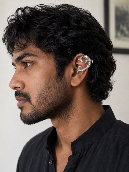 Men’s fish earcuff