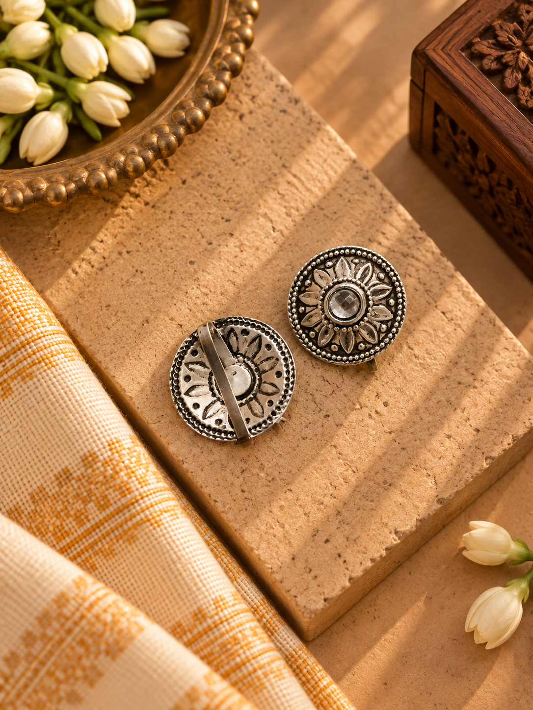 White Diamond Men’s Earrings - Single