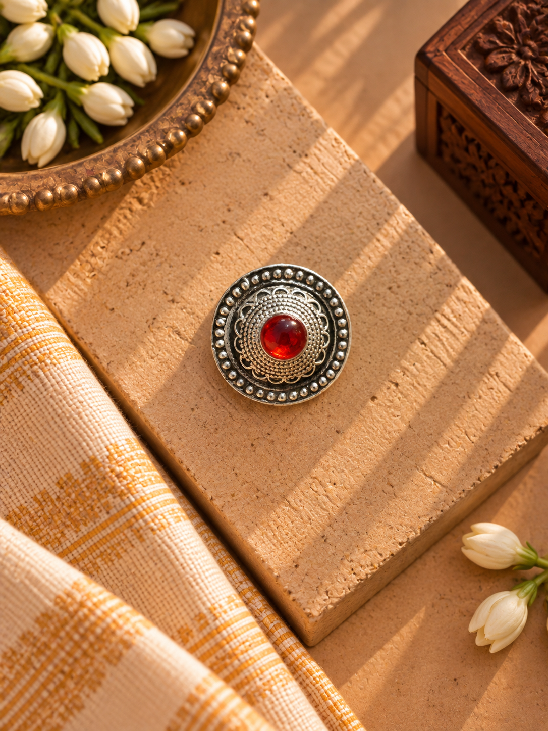 Rudraksh Red Men’s Earcuff