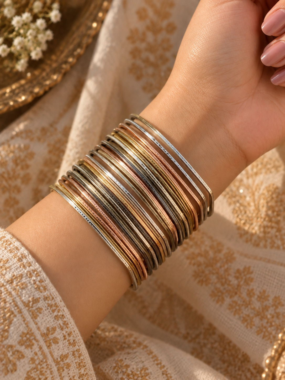 Multicolour Square 24 Bangle Set | 2.4