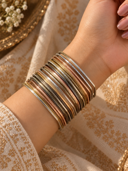Multicolour Square 24 Bangle Set | 2.4
