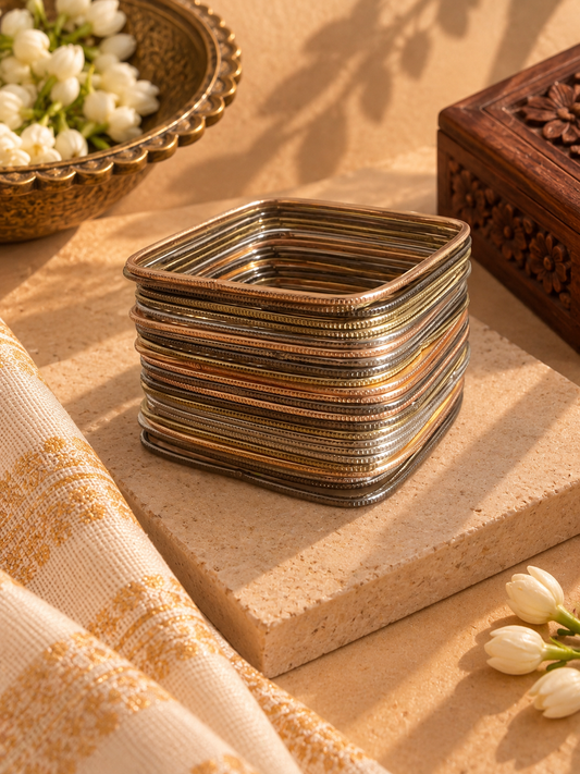 Multicolour Square 24 Bangle Set | 2.4