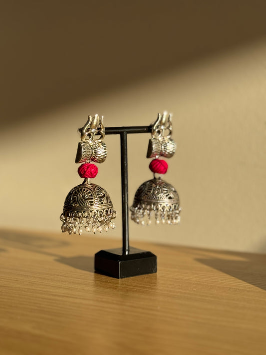 Navratri 2025 Oxidised Jhumkas | Savan Special Handcrafted Earrings