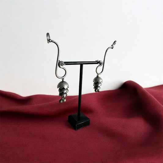 Peacock Whisper Earcuffs Statement Earring Set | Navratri 2025