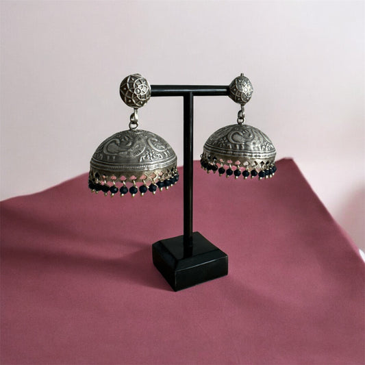 Beaded Majesty Jhumka Earrings | Navratri 2025 | Boho Earrings