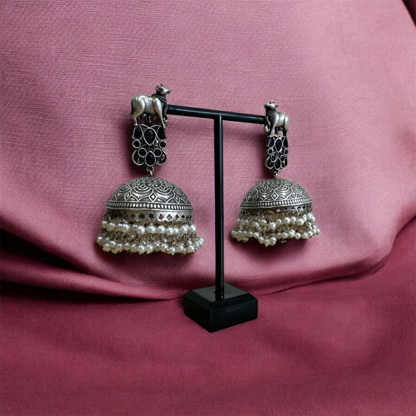 Pichwai Royale Jhumkas – highlights the artistic inspiration and grandeur | Navratri 2025 | Boho Earrings