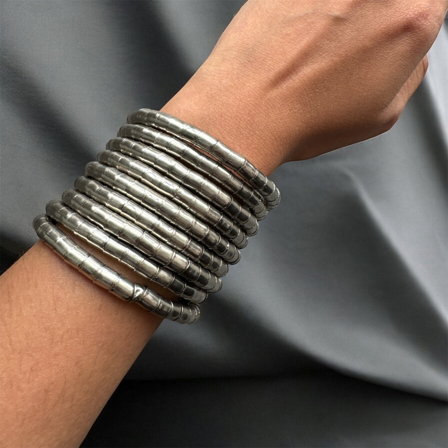Silver Spiral Bracelet – Timeless Twist
