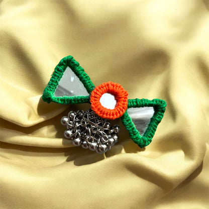 Handcrafted Boho Jumkha Mirror Hair Pin