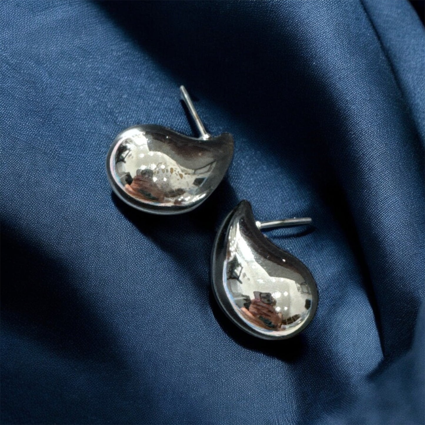 Two-Tone Silver & Gold Hoop Earrings