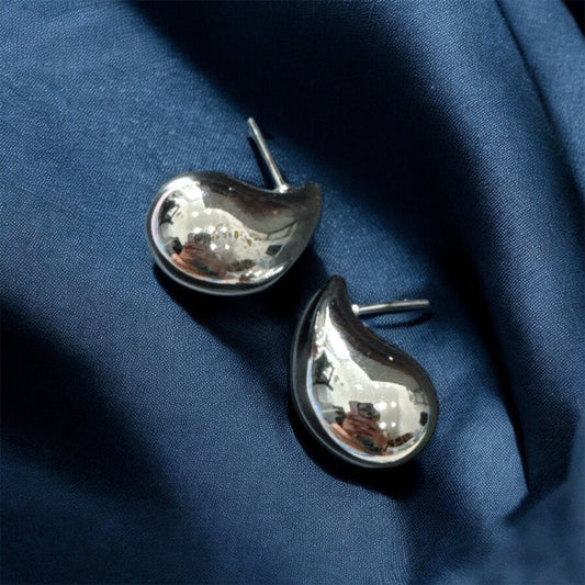 Two-Tone Silver & Gold Hoop Earrings