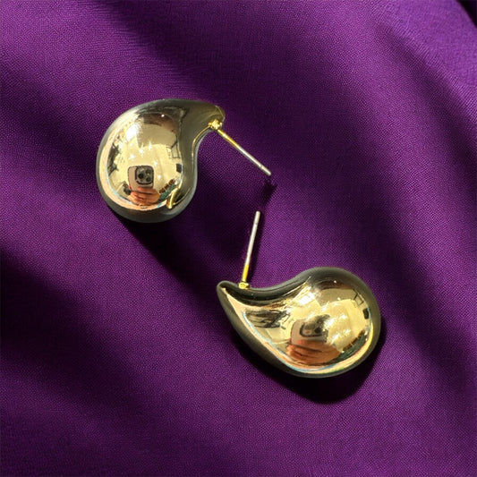 Two-Tone Silver & Gold Hoop Earrings