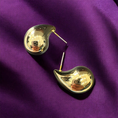 Two-Tone Silver & Gold Hoop Earrings